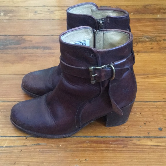 Frye Heeled Boots with Buckle - Picture 3 of 6